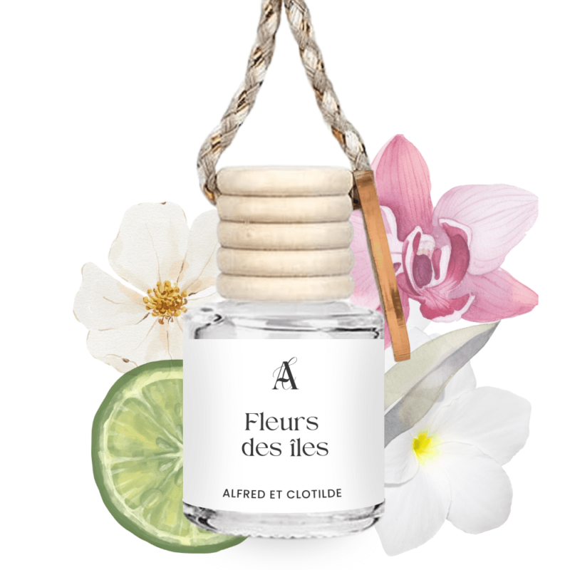Diffuseur de parfum voiture Fleur des îles